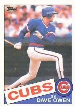 #642 Dave Owen - Chicago Cubs - 1985 Topps Baseball