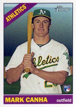 #642 Mark Canha - Oakland Athletics - 2015 Topps Heritage Baseball