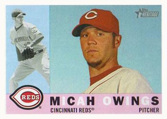 #642 Micah Owings - Cincinnati Reds - 2009 Topps Heritage Baseball