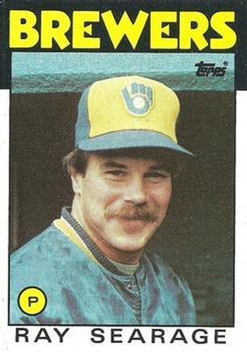 #642 Ray Searage - Milwaukee Brewers - 1986 Topps Baseball