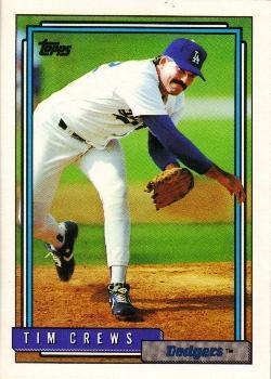 #642 Tim Crews - Los Angeles Dodgers - 1992 Topps Baseball