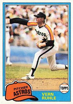 #642 Vern Ruhle - Houston Astros - 1981 Topps Baseball