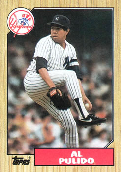 #642 Al Pulido - New York Yankees - 1987 Topps Baseball