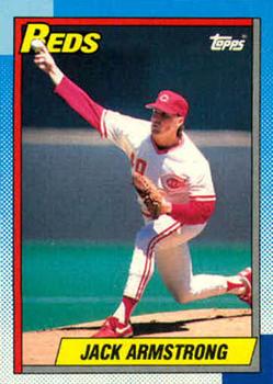 #642 Jack Armstrong - Cincinnati Reds - 1990 Topps Baseball