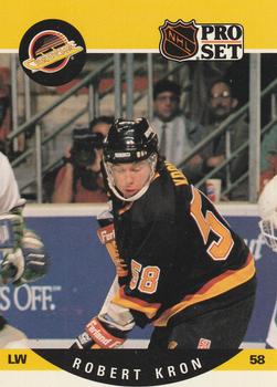 #642 Robert Kron - Vancouver Canucks - 1990-91 Pro Set Hockey