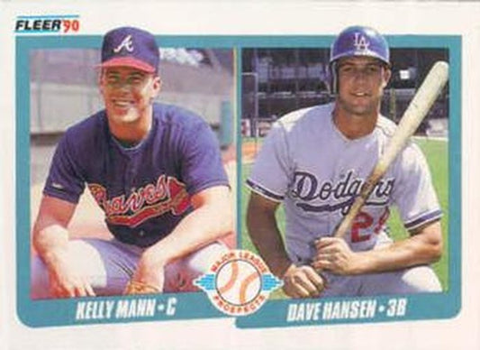 #642 Kelly Mann / Dave Hansen - Atlanta Braves / Los Angeles Dodgers - 1990 Fleer USA Baseball