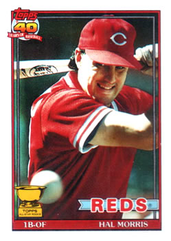 #642 Hal Morris - Cincinnati Reds - 1991 Topps Baseball