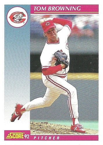 #642 Tom Browning - Cincinnati Reds - 1992 Score Baseball