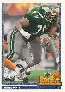#643 Antone Davis - Philadelphia Eagles - 1991 Upper Deck Football
