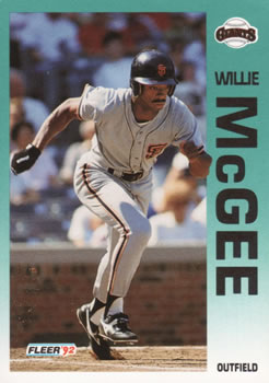 #643 Willie McGee - San Francisco Giants - 1992 Fleer Baseball