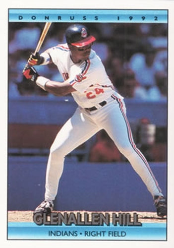 #643 Glenallen Hill - Cleveland Indians - 1992 Donruss Baseball