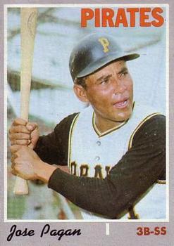 #643 Jose Pagan - Pittsburgh Pirates - 1970 Topps Baseball