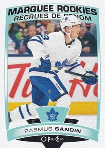 #643 Rasmus Sandin - Toronto Maple Leafs - 2019-20 O-Pee-Chee Update Hockey