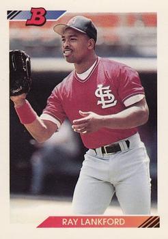 #643 Ray Lankford - St. Louis Cardinals - 1992 Bowman Baseball