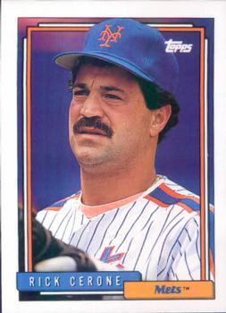 #643 Rick Cerone - New York Mets - 1992 Topps Baseball