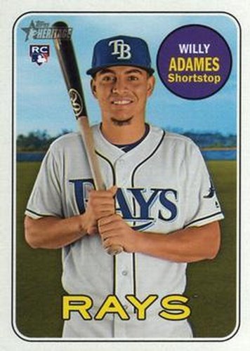 #643 Willy Adames - Tampa Bay Rays - 2018 Topps Heritage Baseball