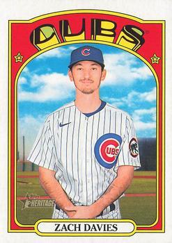 #643 Zach Davies - Chicago Cubs - 2021 Topps Heritage Baseball