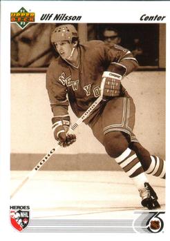 #643 Ulf Nilsson - New York Rangers - 1991-92 Upper Deck Hockey