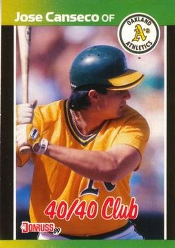 #643 Jose Canseco - Oakland Athletics - 1989 Donruss Baseball