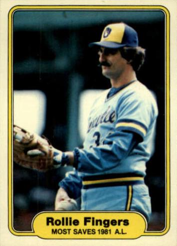 #644 Rollie Fingers - Milwaukee Brewers - 1982 Fleer Baseball