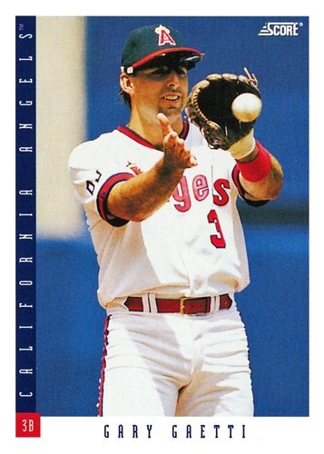 #644 Gary Gaetti - California Angels - 1993 Score Baseball