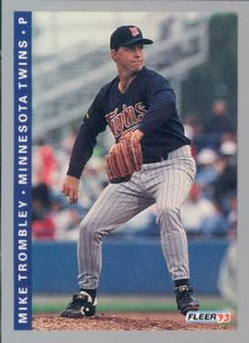 #644 Mike Trombley - Minnesota Twins - 1993 Fleer Baseball