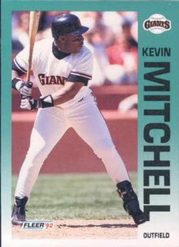 #644 Kevin Mitchell - San Francisco Giants - 1992 Fleer Baseball