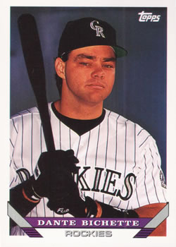 #644 Dante Bichette - Colorado Rockies - 1993 Topps Baseball