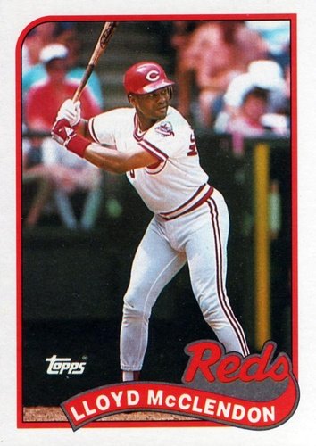 #644 Lloyd McClendon - Cincinnati Reds - 1989 Topps Baseball