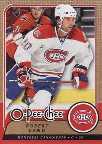 #644 Robert Lang - Montreal Canadiens - 2008-09 O-Pee-Chee Hockey