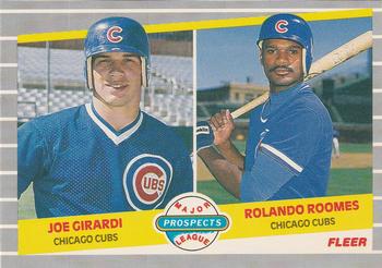 #644 Joe Girardi / Rolando Roomes - Chicago Cubs - 1989 Fleer Baseball