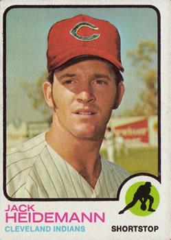 #644 Jack Heidemann - Cleveland Indians - 1973 Topps Baseball