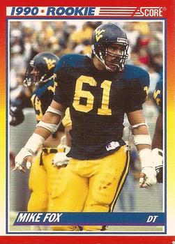 #644 Mike Fox - West Virginia Mountaineers / New York Giants - 1990 Score Football