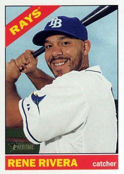 #644 Rene Rivera - Tampa Bay Rays - 2015 Topps Heritage Baseball