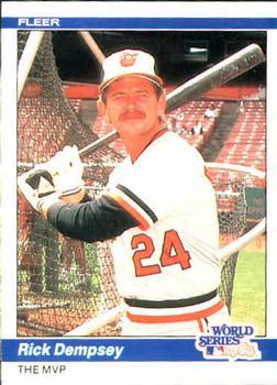 #644 Rick Dempsey WS - Baltimore Orioles - 1984 Fleer Baseball
