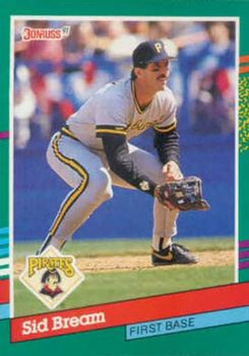 #644 Sid Bream - Pittsburgh Pirates - 1991 Donruss Baseball