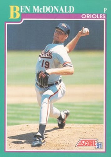 #645 Ben McDonald - Baltimore Orioles - 1991 Score Baseball