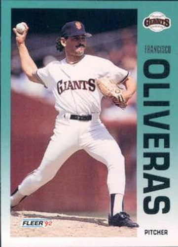 #645 Francisco Oliveras - San Francisco Giants - 1992 Fleer Baseball