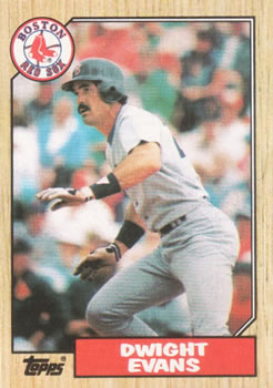 #645 Dwight Evans - Boston Red Sox - 1987 Topps Baseball