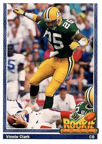 #645 Vinnie Clark - Green Bay Packers - 1991 Upper Deck Football