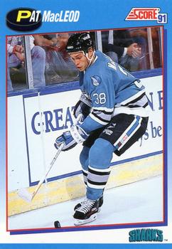 #645 Pat MacLeod - San Jose Sharks - 1991-92 Score Canadian Bilingual Hockey
