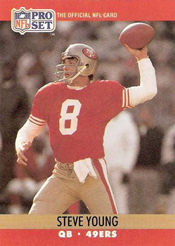 #645 Steve Young - San Francisco 49ers - 1990 Pro Set Football