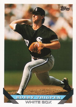 #645 Bobby Thigpen - Chicago White Sox - 1993 Topps Baseball
