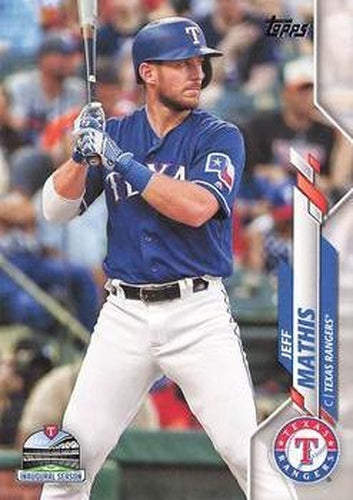 #645 Jeff Mathis - Texas Rangers - 2020 Topps Baseball