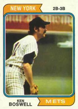 #645 Ken Boswell - New York Mets - 1974 Topps Baseball