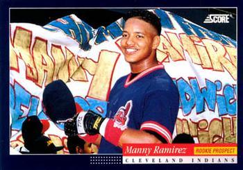 #645 Manny Ramirez - Cleveland Indians -1994 Score Baseball