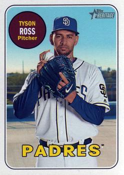 #645 Tyson Ross - San Diego Padres - 2018 Topps Heritage Baseball