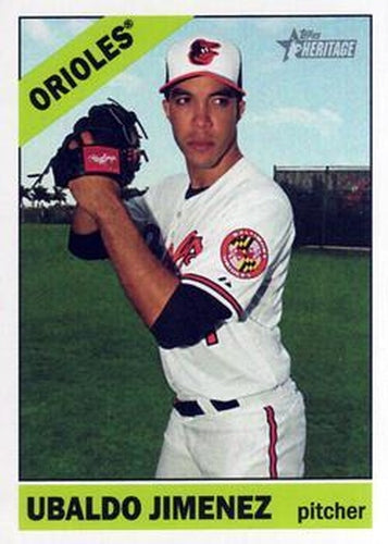 #645 Ubaldo Jimenez - Baltimore Orioles - 2015 Topps Heritage Baseball