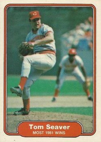 #645 Tom Seaver - Cincinnati Reds - 1982 Fleer Baseball