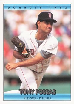 #645 Tony Fossas - Boston Red Sox - 1992 Donruss Baseball